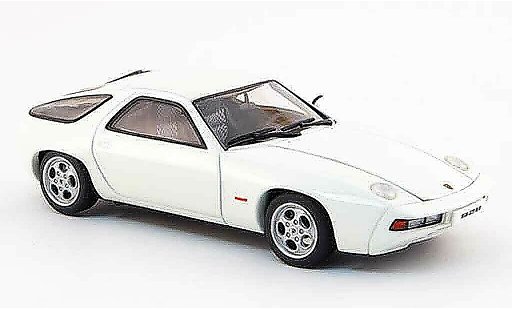 Porsche 928 1977 1/43 Autoart bianco zu offnende Motorhaube modellini auto
