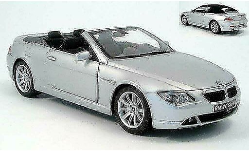Bmw 645 Cabriolet 1/18 Kyosho E64 ci grigio 2004 modellini auto