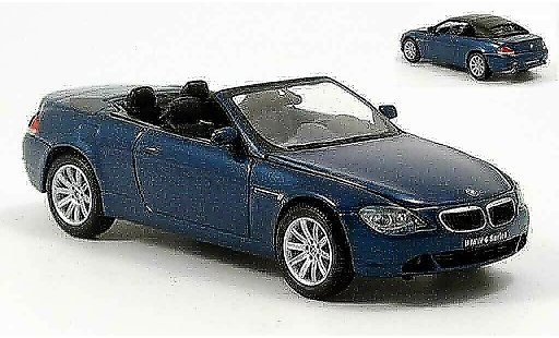 Bmw 645 Cabriolet 1/43 Kyosho E64 CI Cabrio blu modellini auto