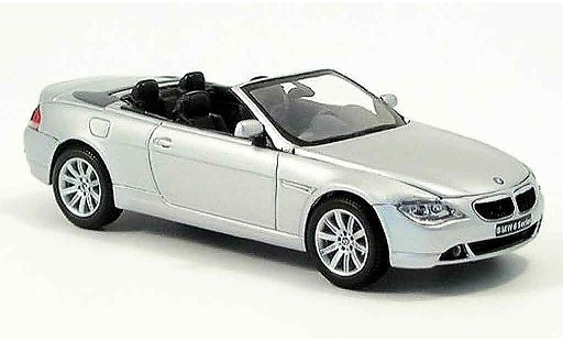 Bmw 645 Cabriolet 1/43 Kyosho E64 CI Cabrio grigio metallisee capote liegt bei modellini auto