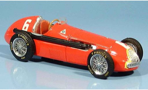 Alfa Romeo 158 gp 1/43 Brumm no.6 j.m.fangio vincitore frankreich 1950 modellini auto