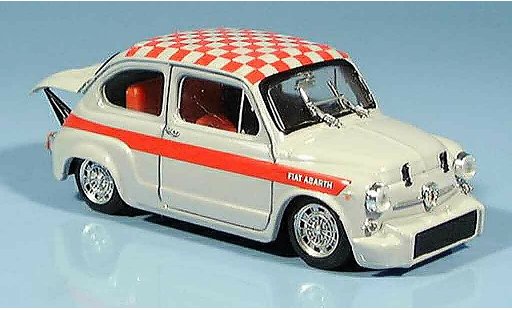Fiat Abarth 1000 Berlina Corsa 1/43 Brumm rosso grigio 1966 modellini auto