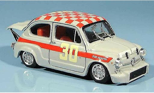 Fiat 600 Abarth 1/43 Brumm 1000 No.30 Baghetti vincitore Monza 1966 modellini auto