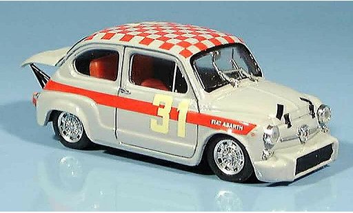 Fiat 600 Abarth 1/43 Brumm 1000 No.31 Cella Monza 1966 modellini auto