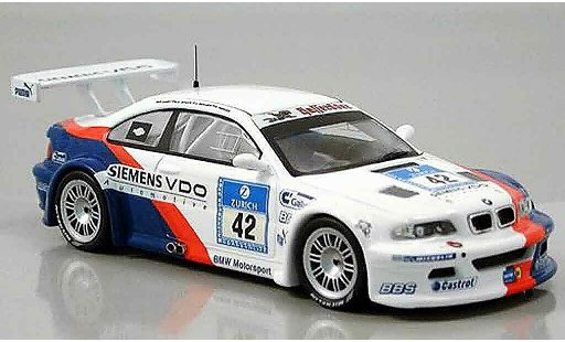 Bmw M3 course 1/43 IXO GTR E46 No. 42 pezzo Said Duel Nurburgring 2004 modellini auto