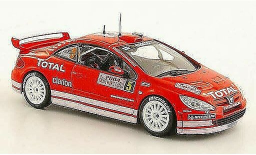 Peugeot 307 WRC 1/43 Norev No.5 Total Gronholm / Rautiainen Rally Monte Carlo 2004 modellini auto