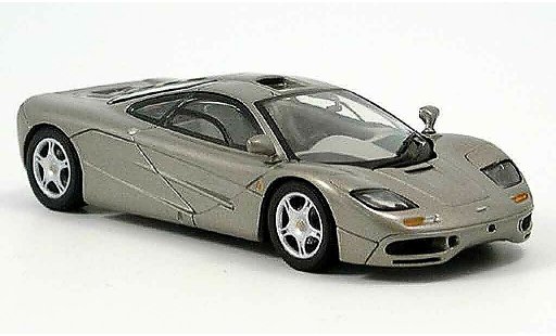 McLaren F1 GTR GTR 1/43 Minichamps platingrigio modellini auto