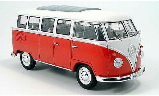 Volkswagen Combi Base 1/18 Spark bus rosso/bianco 1962 modellini auto