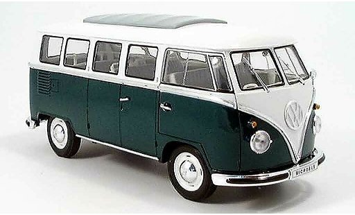 Volkswagen Combi Base 1/18 Spark bus verde/bianco 1962 modellini auto