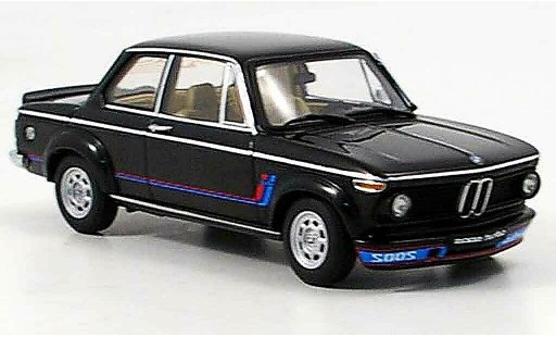 Bmw 2002 Turbo 1/43 Autoart nero 1973 modellini auto