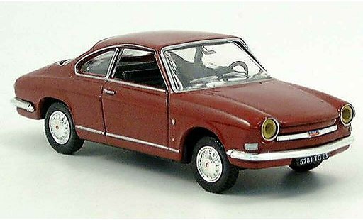 Simca 1000 Coupe 1/43 Norev nero-rosso modellini auto