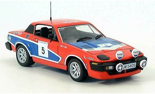 Triumph TR7 1978 1/43 IXO vincitore Manx Rally Pond-Gallagher modellini auto
