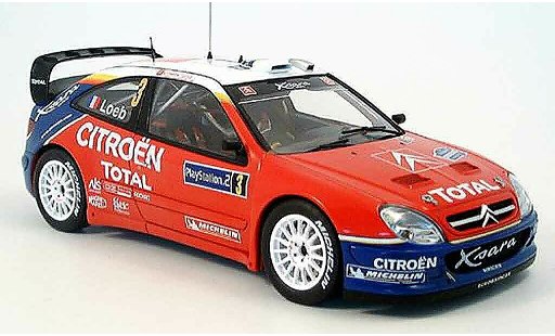 Citroen Xsara WRC 2004 1/18 Autoart no.3 s.loeb/d.elena tour de corse modellini auto