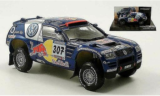 Volkswagen Touareg Dakar 1/43 Minichamps rallye saby perin 2005 modellini auto
