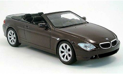 Bmw 645 Cabriolet 1/18 Welly E64 ci rosso 2004 modellini auto