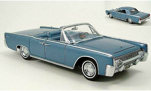 Lincoln Continental 1961 1/18 Yat Ming cabriolet blu modellini auto