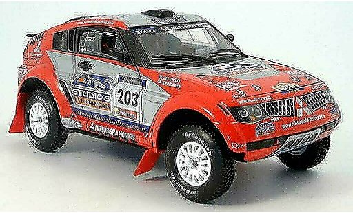 Mitsubishi Pajero Evolution 1/18 Solido no.203 ats rallye dakar 2004 modellini auto