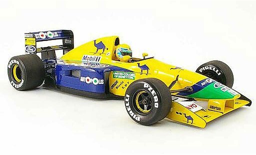 Benetton B191 course 1/18 Minichamps 1991 benetton b 191 r.moreno modellini auto