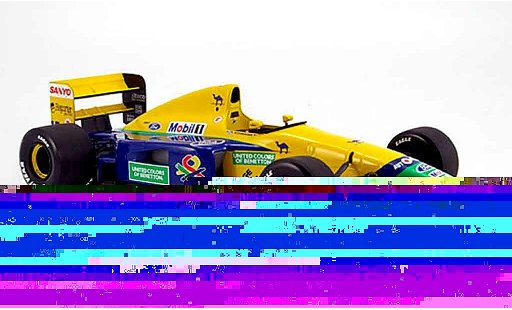 Benetton B191B course 1/18 Minichamps 1992 benetton b 191 b schumacher modellini auto
