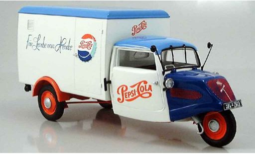 Tempo Dreirad Base 1/18 Minichamps baulewagen pepsi modellini auto