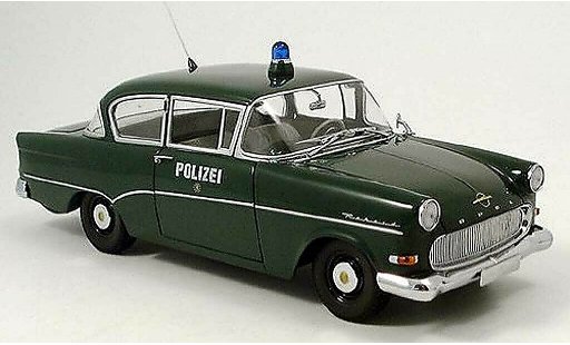Opel Rekord P1 1/18 Minichamps police 1958 modellini auto