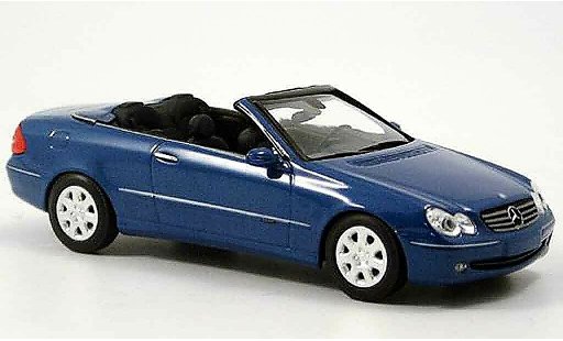 Mercedes Classe CL Cabriolet 1/43 Minichamps K Cabrio blu 2003 modellini auto