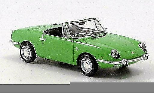 Fiat 850 Sport Spider 1/43 Minichamps verde 1968 modellini auto