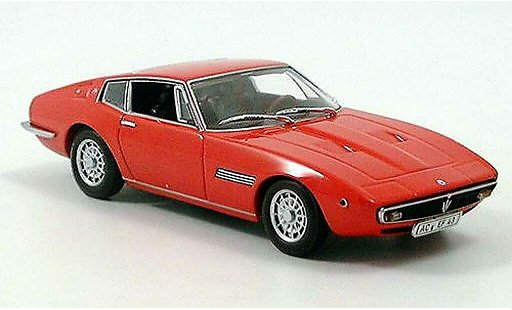 Maserati Ghibli coupe 1/43 Minichamps rosso 1969 modellini auto