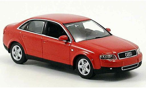 Audi A4 berline 1/43 Minichamps rosso 2000 modellini auto