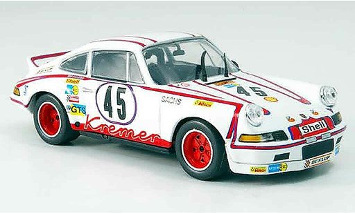 Porsche 911 RSR 1/43 Minichamps Carrera vincitore LeMans Kremer Schickentan 1973 modellini auto