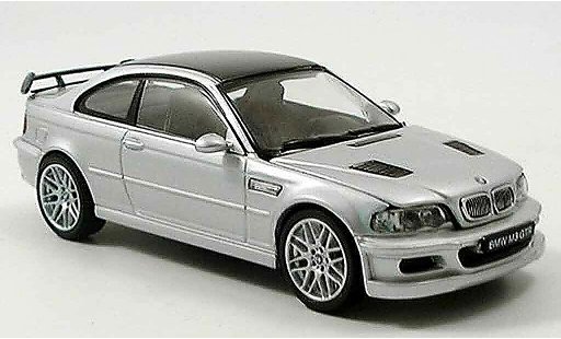 Bmw M3 coupe 1/43 Kyosho GTR E46 grigio metallisee Strassenversion modellini auto
