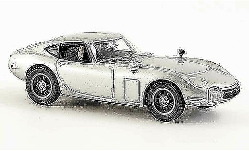 Toyota 2000 GT Base 1/43 Kyosho grigio metallisee modellini auto