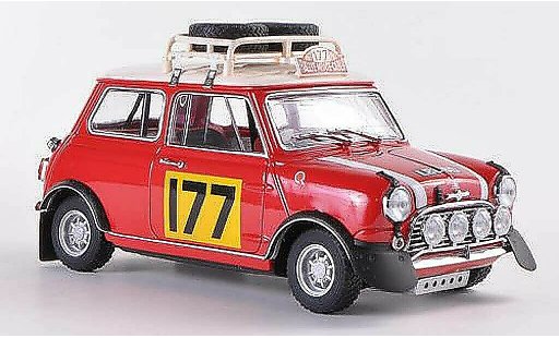 Austin Mini rallye 1/18 Kyosho Rally Cooper S Mk1 No.177 R.Aaltonen / H.Liddon Rally Monte Carlo 1967 modellini auto