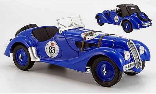 Bmw 328 rallye 1/18 Ricko 1937 no.83 abnehmbares capote modellini auto