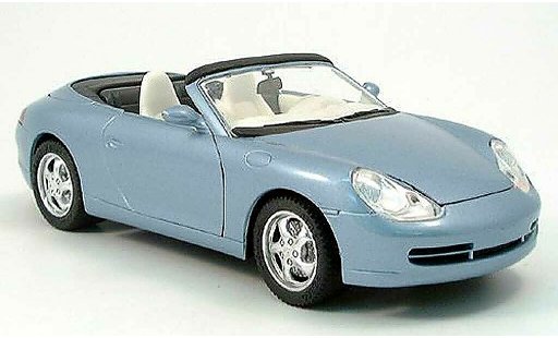 Porsche 911 Cabriolet 1/18 Solido Cabrio blu metallized 1998 modellini auto