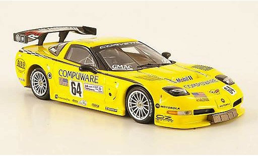 Chevrolet Corvette course 1/43 Minichamps C5 R GTS No.64 Compuware 24h Le Mans 2004 modellini auto