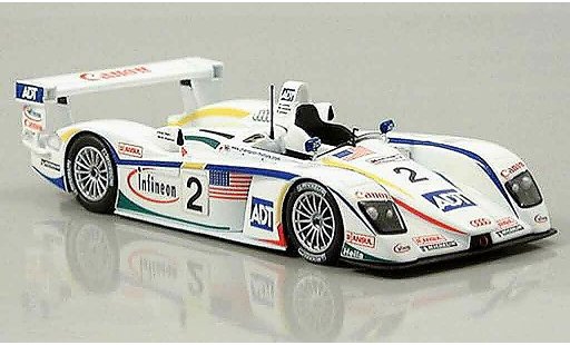 Audi R8 LMP course 1/43 Minichamps 2004 LeMans Letho Werner Pirro modellini auto