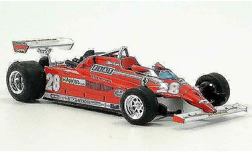 Ferrari 126 CK 1/43 Brumm turbo no.28 d.pironi gp monte carlo modellini auto