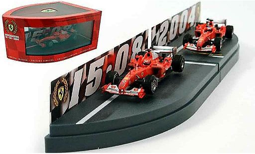 Ferrari F1 F2004 1/43 Hot Wheels Elite konstrukteursweltmeisterschaft 2004 modellini auto