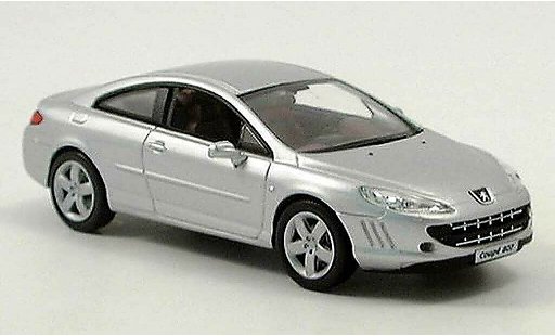 Peugeot 407 coupe 1/43 Norev grigio 2005 modellini auto