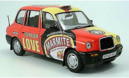 LTI TXI Marmite 1/18 Sun Star London Taxi giallo-rosso 1988 modellini auto