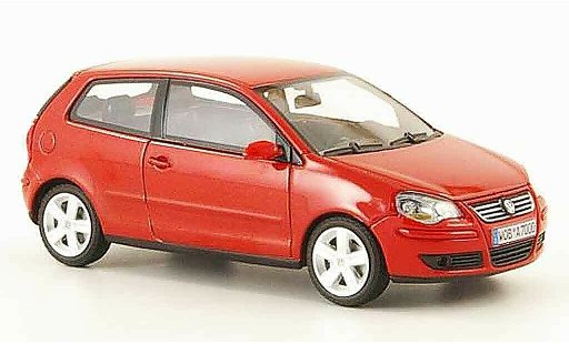 Volkswagen Polo Base 1/43 Minichamps rosso modellini auto