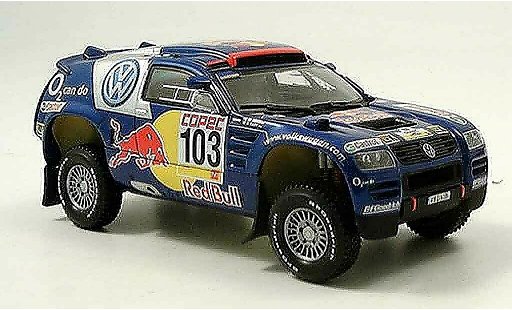 Volkswagen Touareg Dakar 1/43 Minichamps racesaby perin vincitore las pampas modellini auto