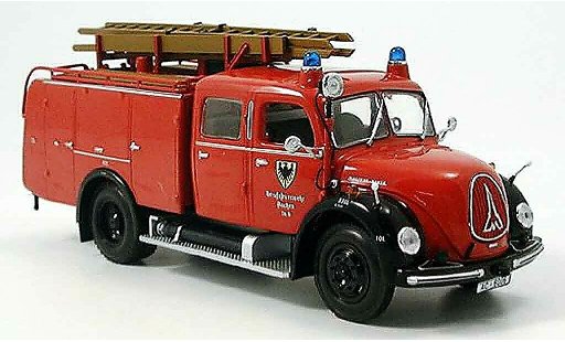 Magirus TLF 16 Merkur 1/43 Minichamps pompier Aachen modellini auto