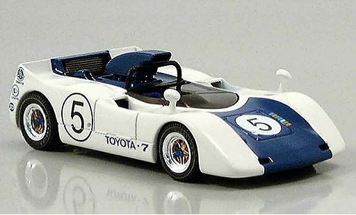 Toyota 7 GP 1969 1/43 Ebbro japan no. 5 bianco blu modellini auto