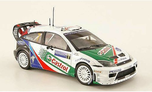 Ford Focus RS WRC 1/43 Minichamps No.7 Castrol vincitore Rally Korsika 2004 modellini auto