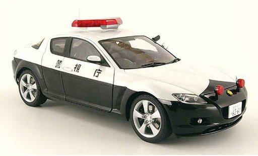 Mazda RX8 Base 1/18 Autoart japanische polizia modellini auto