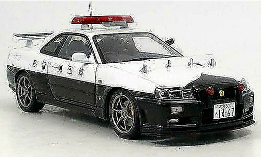 Nissan Skyline R34 1/18 Autoart gtr police modellini auto