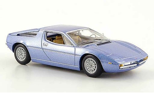 Maserati Merak Base 1/43 Minichamps grigio blu 1974 modellini auto