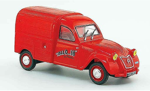 Citroen 2CV pompiers 1/43 Norev az dijon pompier frankreich 1955 modellini auto